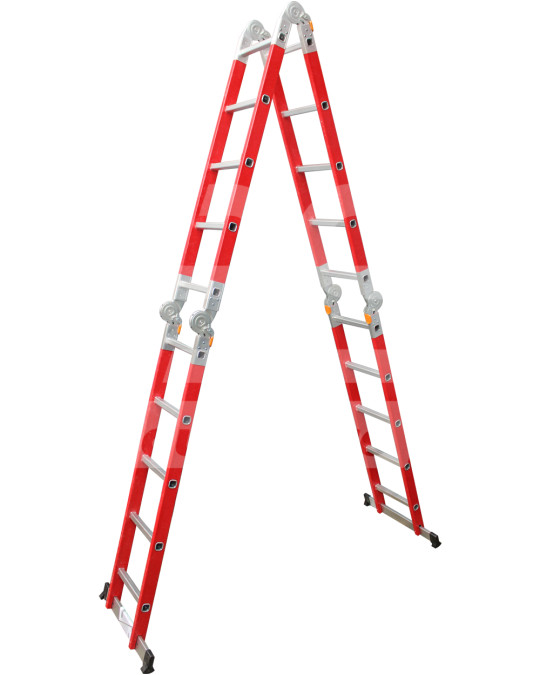 Transformatorladder van glasvezel met 4x5 treden foto