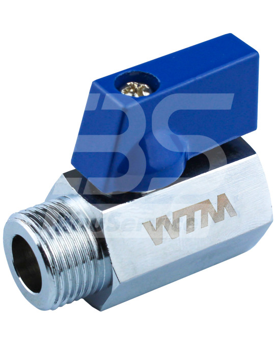 Kraan 3/8" luchtblauw handvat foto