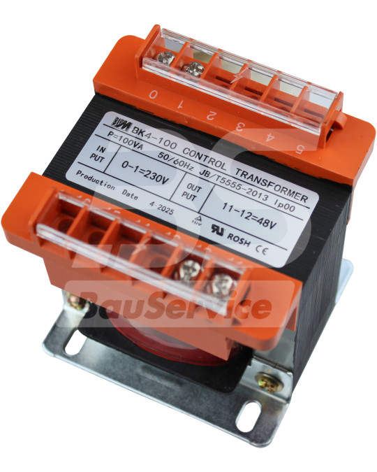 Transformador de controle 230V/48V (100VA) sem fusíveis foto