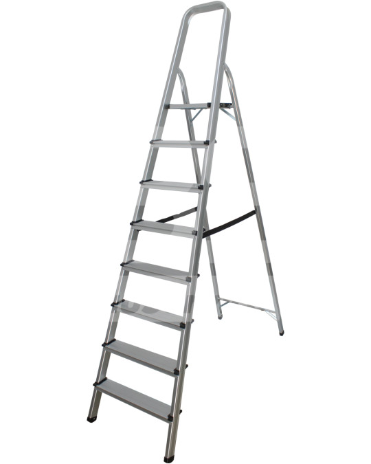 Huishoudladder met 8 treden foto