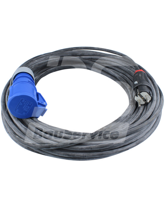 Gummiisoliertes Verlängerungskabel 230V 10 m 3x2,5 Foto