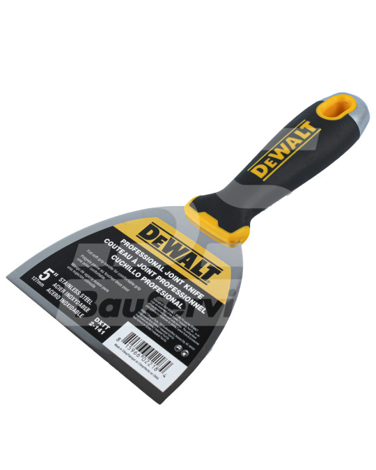 Spatel 127 mm 5" roestvrijstalen handgreep met rubberen DeWalt foto