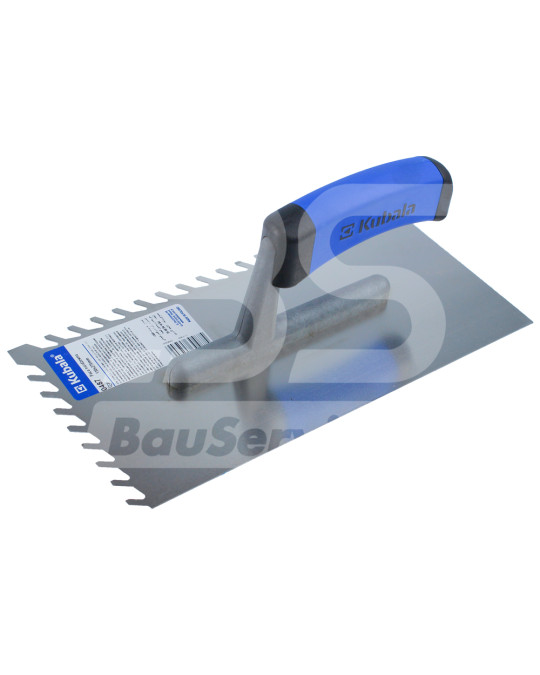 Тертка нержавіюча сталь 130х270 мм скошений зуб 8 мм ручка 2К Kubala фото