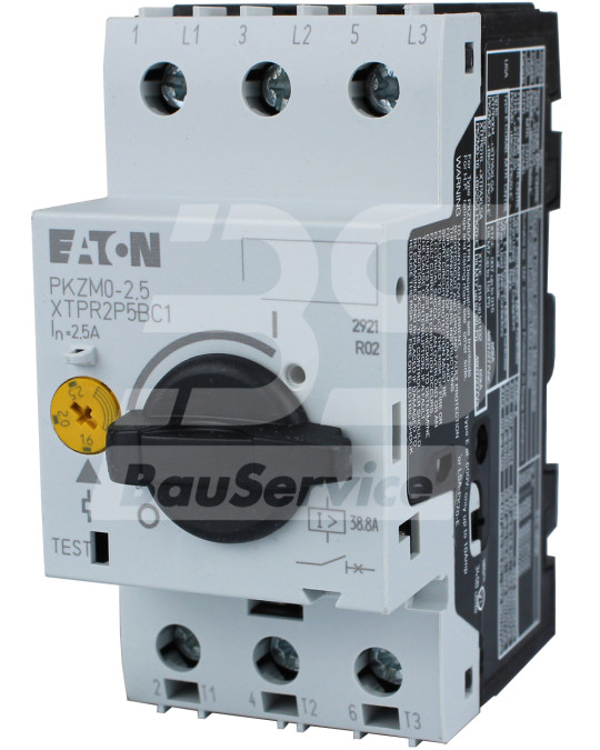 Interruttore salvamotore 0-1,6-2,5A PKZM 0-2,5 Eaton foto