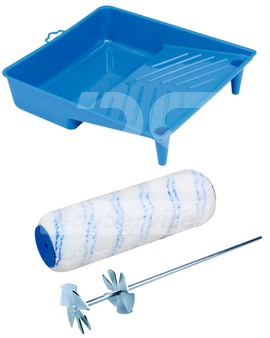 Mixer Asterisk + rola de vopsea + baie de plastic (set) Kubala foto