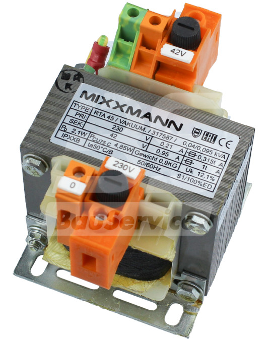 Transformador de controle 230V/42V 40VA com fusíveis MIXXMANN S3/S3+/S5 foto