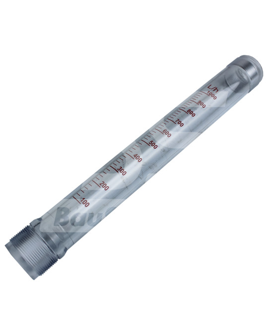Water flow meter tube 150-1000 l/h PET (glass) MIXXMANN vial photo