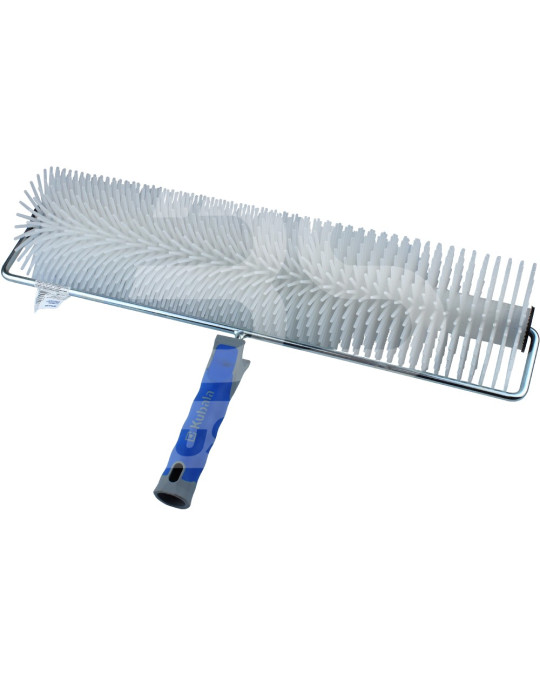 Валик пластмасовий для видалення повітря з наливної підлоги 123х500 мм шип 40 мм Kubala фото