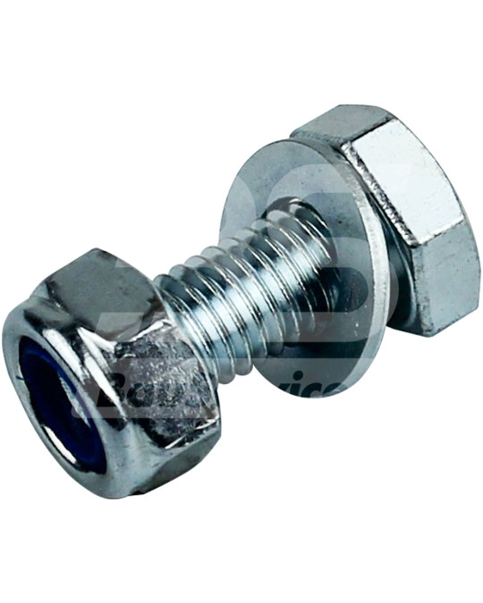 Parafuso + porca + arruela M10x0,25 mm para montagem do suporte do motor Putzmeister M740 / 1/2/3 foto