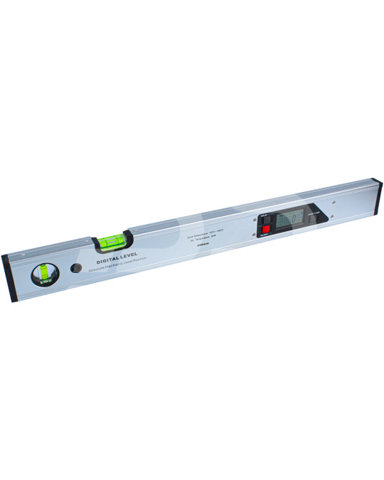 Elektronische digitale Wasserwaage (Winkelmesser) 60 cm auf GemRed-Magneten Foto