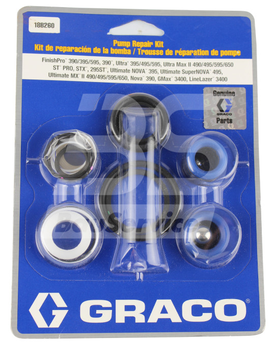 Pumpenreparatursatz GRACO FinishPro 390/395/595.390 Ultra Ultra Max II ST PRO Original Foto