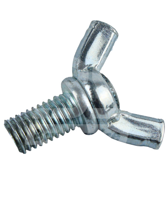 Parafuso de aperto manual M10x20 mm galvanizado com pétalas retangulares foto