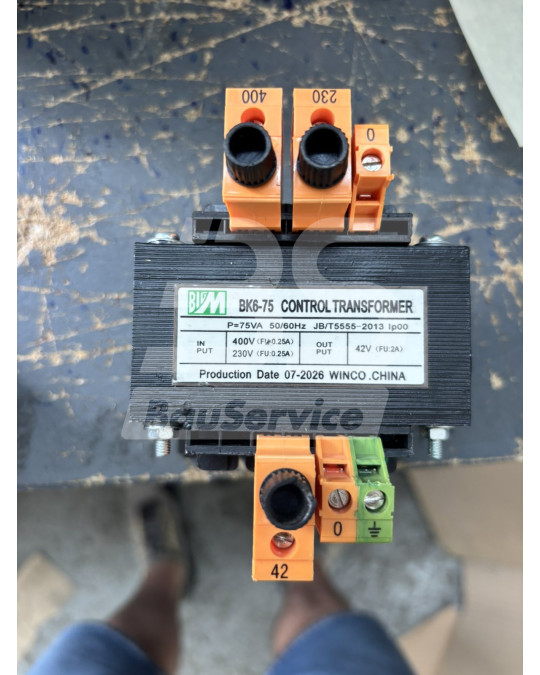 Transformator zarządzania 400V-230/42V(75VA) z bezpiecznikami MIXXMANN S6/S7/S8 zdjęcie