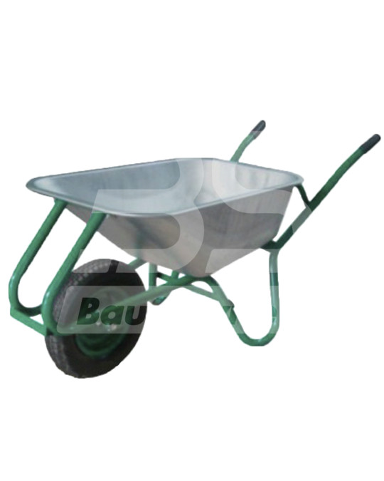 Тачка строительная усиленная 90-170 л полиуретановое колесо MASTAR (200 кг) фото