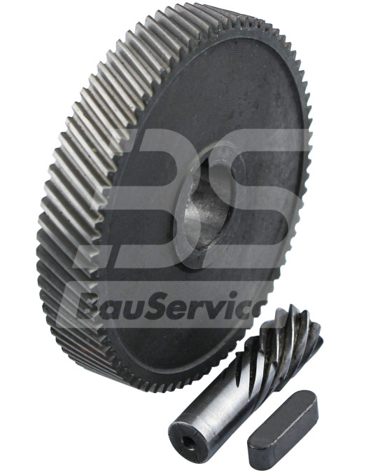 Engrenagem Z-74 + Z-9 do tambor de alimentação MIXXMANN S7/S8 0,55 kW (motor da tremonha) foto