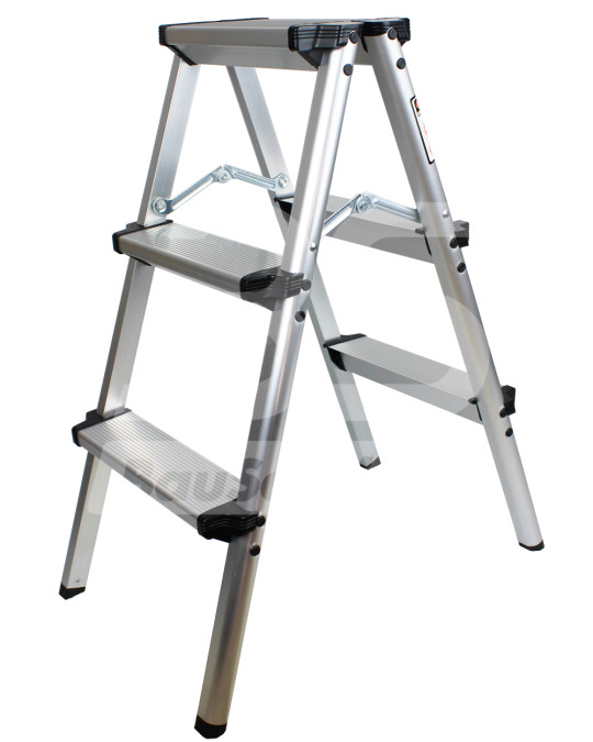 Escada doméstica dupla face 2x3 degraus foto