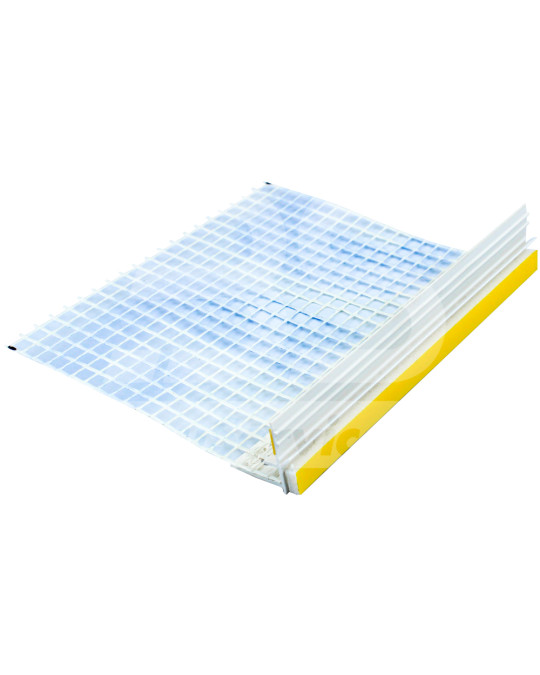 Okenní profil OFITEX 3 m s prošívanou síťovinou (9/6/3) (7 mm lepicí páska) foto