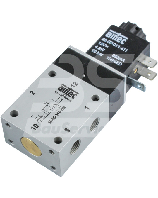 Válvula pneumática 12V 3/2 "-1/8" Compressor Brinkmann 450 Original foto