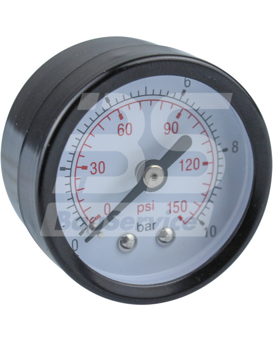 Medidor de pressão de pressão da água de 0 a 10 bar 1/4 "40 mm Trepa traseira foto