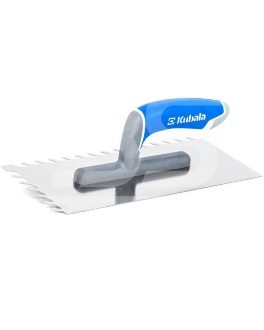 Тертка нержавіюча сталь 130х270 мм скошений зуб 10 мм ручка 3К Kubala фото