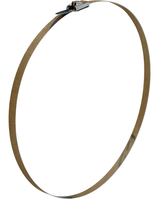 RVS klem 4,6x350mm voor thermische tape foto