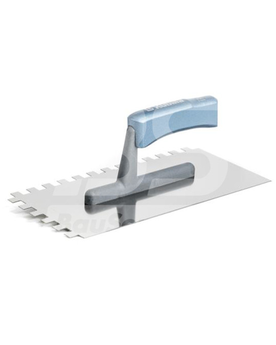 Терка нержавеющая сталь 130х270 мм зуб 6х6 мм ручка буковая Kubala фото