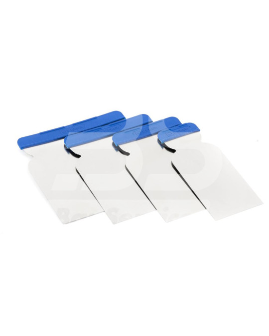 Spatula készlet "Japán" rozsdamentes acél műanyag nyél 4 db (50, 80, 100, 120 mm) Kubala fotó
