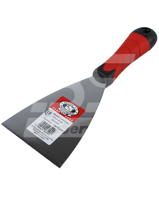 Spatola 100 mm manico in acciaio inox gommato Olejnik foto