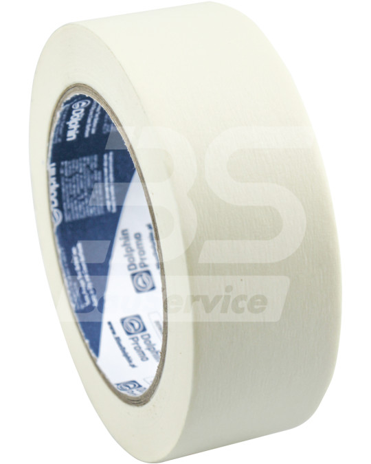 Steetband 38 mm x 50 m blauw dolfijnwit foto