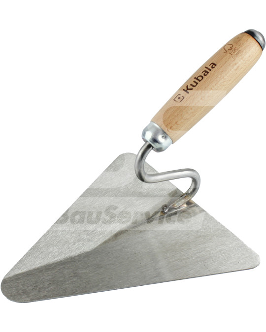 Simító (háromszög alakú) 200x190 mm, rozsdamentes acél, Kubala bükk nyél fotó