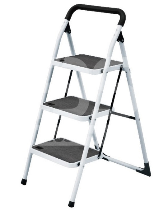 Steel ladder with 3 steps photo