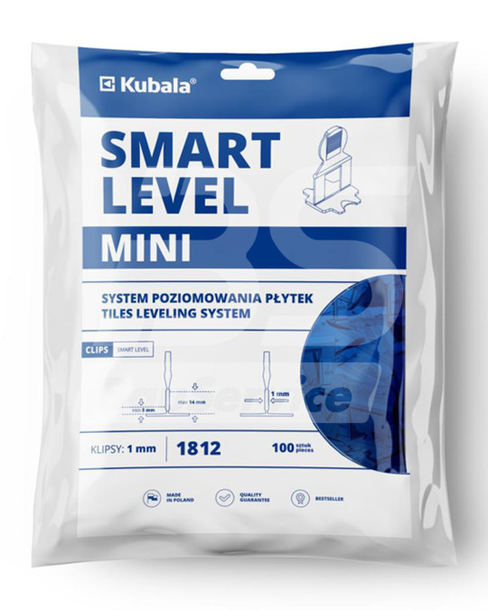 Basi 1,0 mm per piastrelle SMART LEVER MINI Kubala (confezione da 100 pz) foto