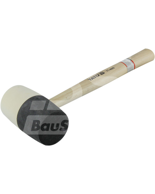 Gummihammer weiß-schwarz 72 mm 0,98 kg YATO YT-4605 Foto