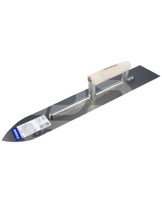 Scharfe Reibe (Säbel) 500x90 mm aus Edelstahl zum Estrich mit Holzgriff Kubala Foto