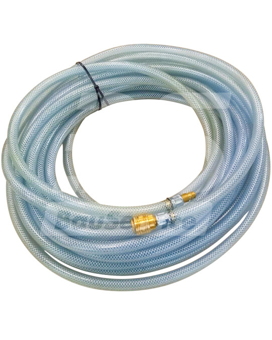 Slang 3/8" lucht 15 m PFT Ritmo Original (met EWO aansluitingen) transparant foto