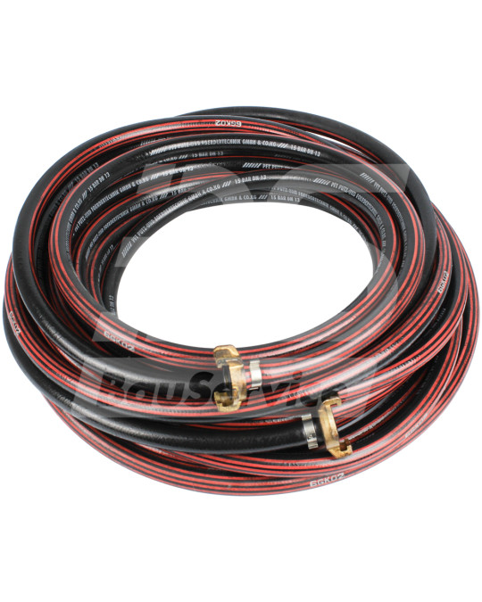 Schlauch 1/2" Wasser-Luft 20 m PFT schwarz kpl Foto