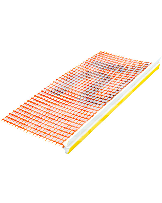 Raamprofiel JS 3 m met gestikt gaas (9/9/6) (7 mm plakstrip) foto