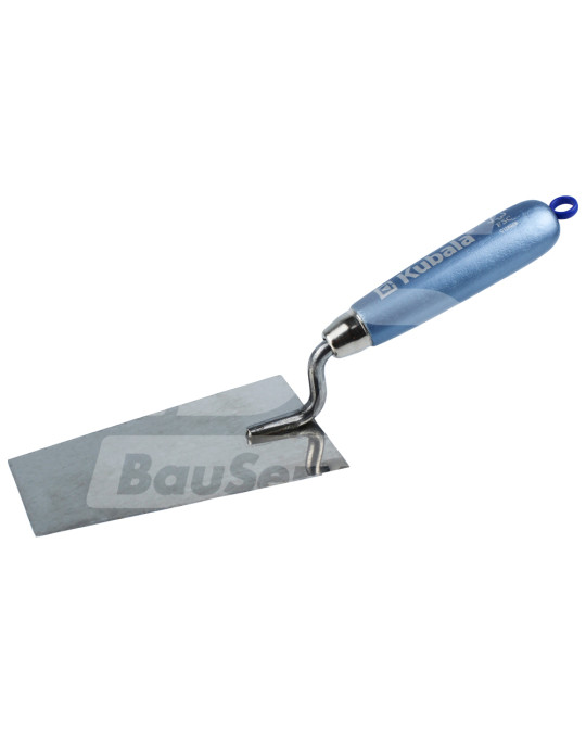 Troffel (spaan)bepleistering 80x145x55 mm trapeziumvormig RVS houten handvat Kubala foto
