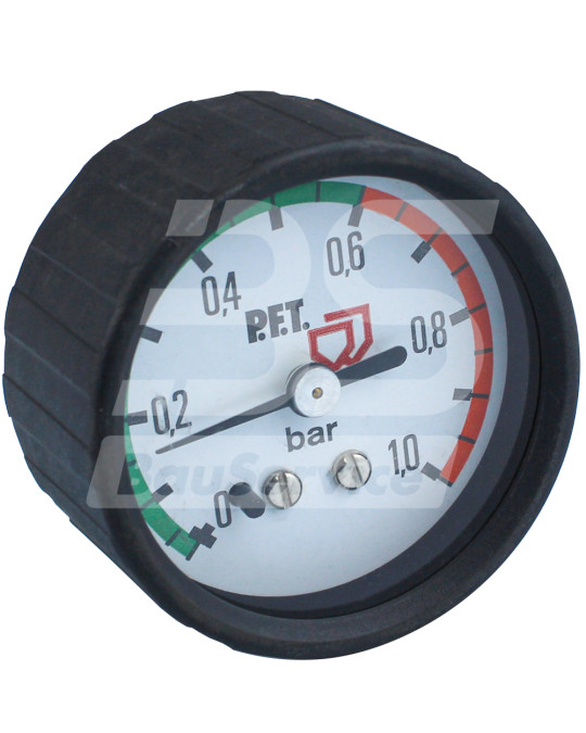 Luftdruckmesser 0-1,0 bar 1/4" 50 mm GXE PFT Original-Hintergewinde Foto