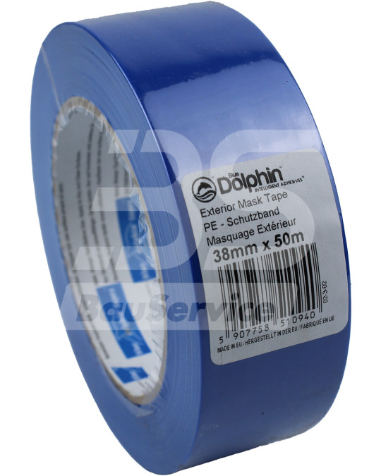 Lijmband 38 mm x 50 m blauwblauw dolfijn tarp & stucco 26403 foto