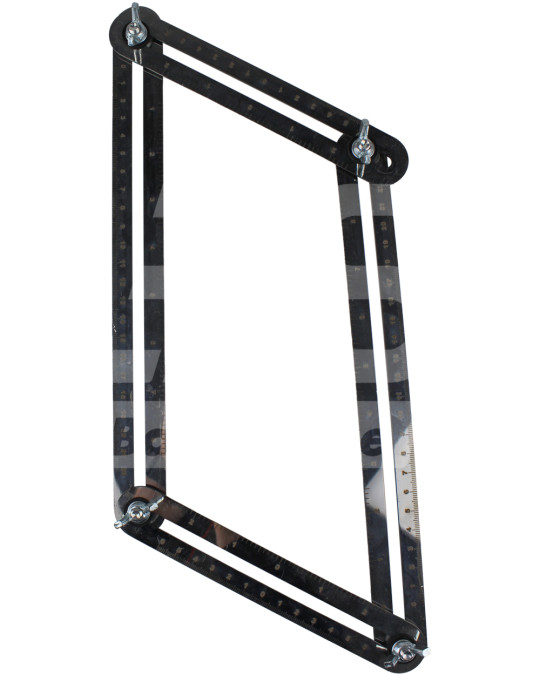 Righello shablometro per la posa di piastrelle foto