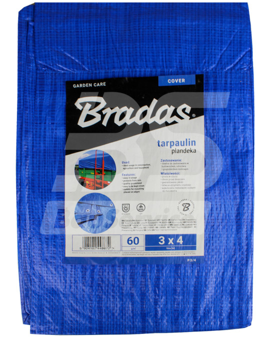 Namiot 60 g/m² 3x4 m wzmocniony Blue Bradas zdjęcie