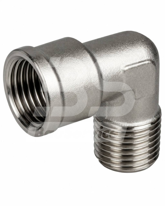 Złącze kątowe 1/4" gwint zewnętrzny/wewnętrzny (kącik) zdjęcie