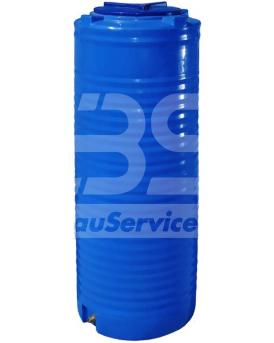 Capacità plastica verticale rotonda 300 l due strati stretta foto