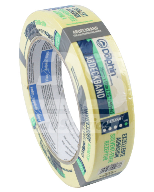 Painter's tape 25 mm x 50 m Blue Dolphin 22119 multifunctional yellow photo