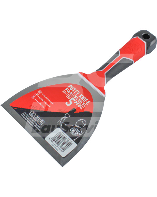 Шпатель 125 мм нержавіюча сталь ручка гумова Olejnik фото