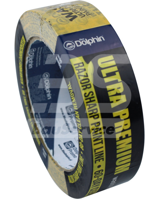 Стрічка малярна 30 мм х 50 м Blue Dolphin Washi Ultra Premium 27198 багатофункціональна жовта фото