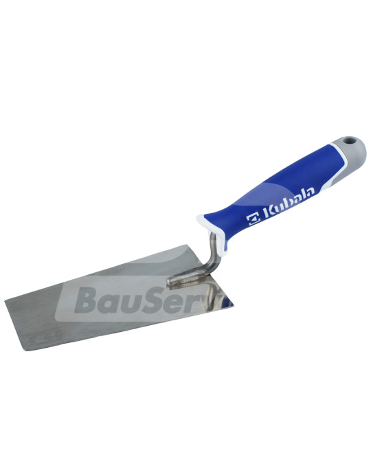 Espátula (espátula) reboco 80x145x55 mm cabo de borracha trapezoidal de aço inoxidável Kubala foto