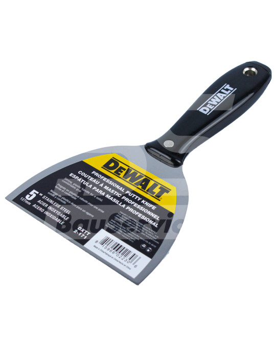 Spatola 127 mm 5" inox manico in plastica DeWalt foto