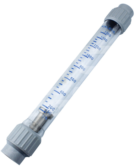 Medidor de vazão de água 100-1500 l/h KALETA (completo com flutuador) (frasco) foto